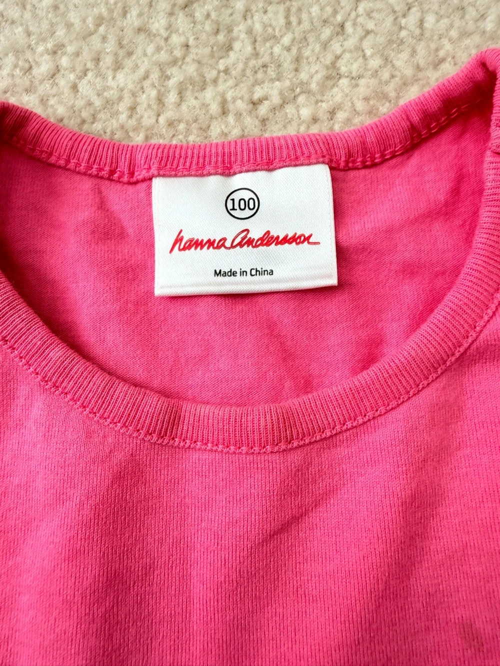 Hanna Andersson Pink Yellow Green Blue Tiered Cotton Dress